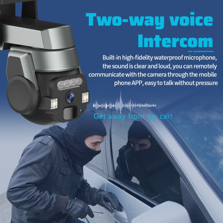 Telecamera WiFi esterna impermeabile IP66 5MP con audio bidirezio