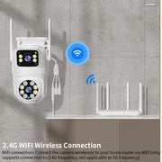 Q8216 Telecamera WiFi impermeabile IP66 da esterno bidirezionale da 4 MP, US Plug, UK Plug, AU Plug, EU Plug