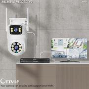 Q8216 Telecamera WiFi impermeabile IP66 da esterno bidirezionale da 4 MP, US Plug, UK Plug, AU Plug, EU Plug