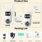 Telecamera WiFi esterno impermeabile IP66 4 MP