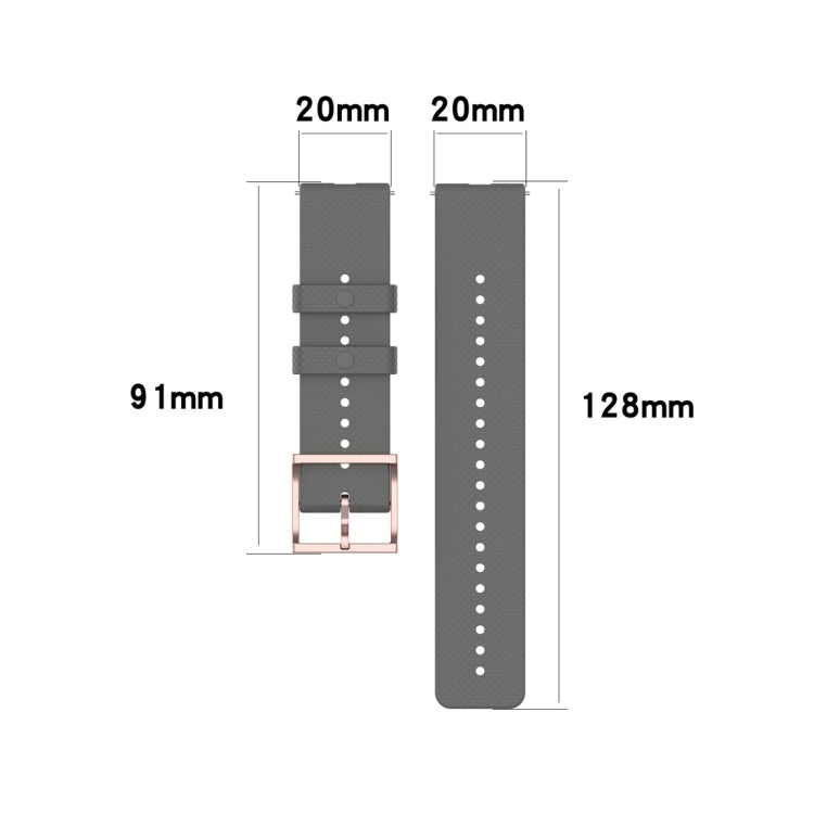 Cinturino da polso con trama a pois da 20 mm, For Galaxy Watch Active 3 / Active 2 / Active, For Polar Ignite