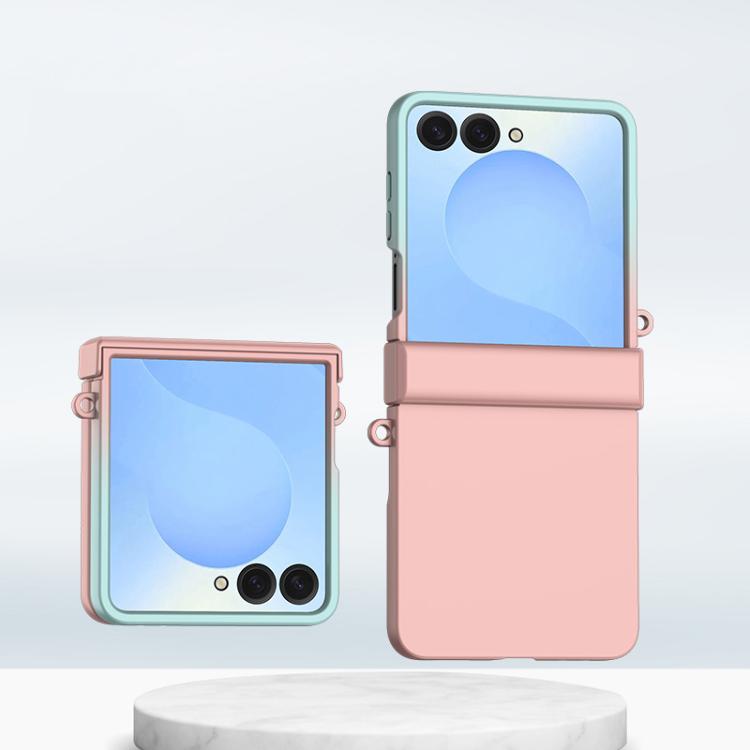 Custodia per telefono antiurto a copertura totale per PC con sfumature di colore in tre parti, For Galaxy Z Flip8 5G, For Samsung Galaxy Z Flip5