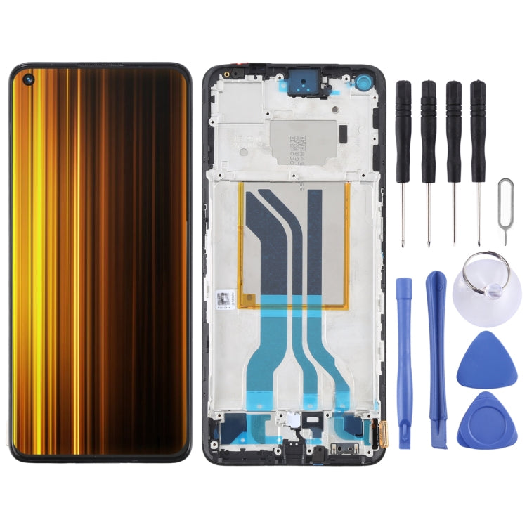 Digitalizzatore schermo LCD AMOLED originale assemblaggio completo con cornice, For Realme GT Neo 3T RMX3372 RMX3371, For Realme GT2, For Realme GT Neo2T