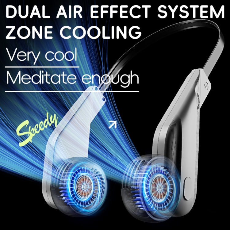 Ventilatore elettrico da collo con fascia metallica