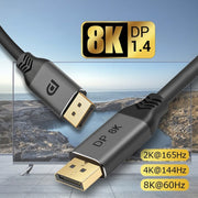 Cavo di collegamento DisplayPort 1.4 maschio-maschio 8K HDR 60Hz 32,4 Gbps, 2m, 3m, 5m