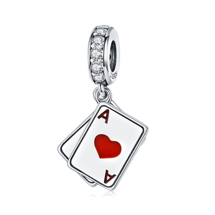 Accessori per collana braccialetto fai-da-te con ciondolo a forma di cuore rosso in argento sterling S925