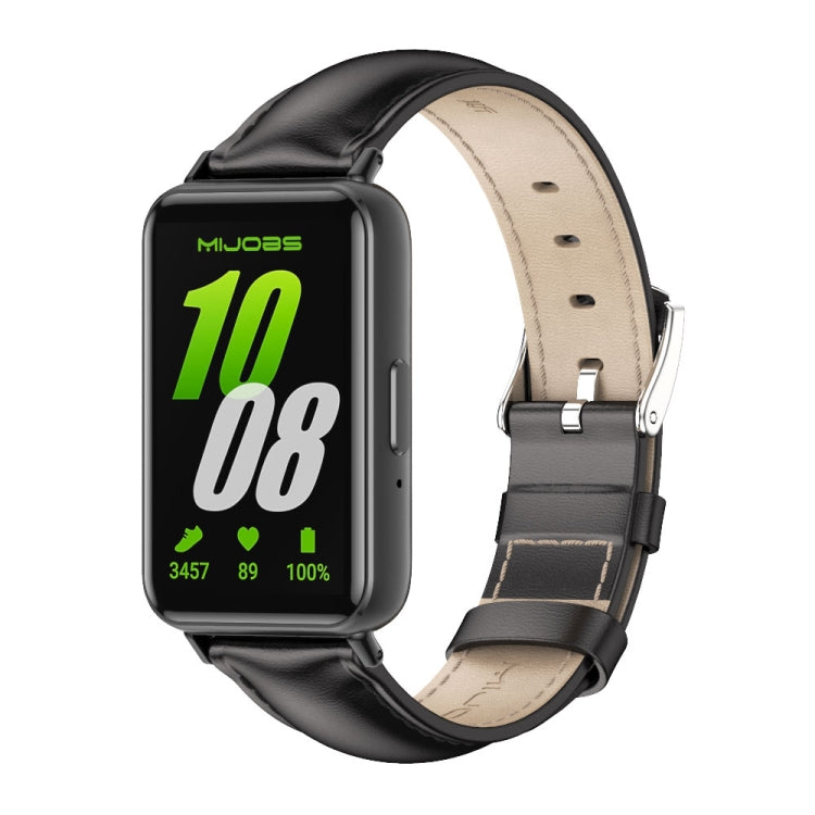 Cinturino per orologio in vera pelle a doppia faccia Mijobs, For Samsung Galaxy Fit 3