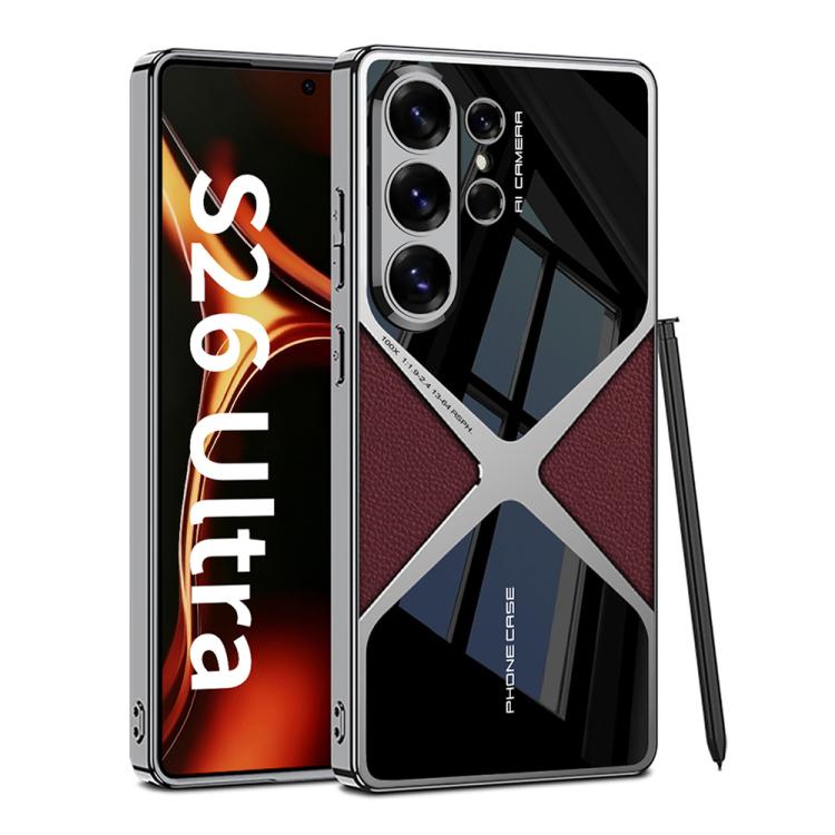 Custodia per telefono antiurto a velocità supersonica galvanica in pelle GKK, For Samsung Galaxy S26 Ultra 5G, For Samsung Galaxy S25 Ultra 5G, For Samsung Galaxy S24 Ultra, For Samsung Galaxy S23 Ultra