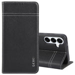 Custodia per telefono in pelle con chiusura orizzontale a grana fine GEBEI, For Galaxy S26+ 5G, For Galaxy S26 Ultra 5G, For Galaxy S26 5G, For Galaxy S25 5G, For Galaxy S25+ 5G, For Galaxy S25 Ultra 5G