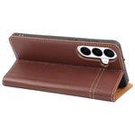 Custodia per telefono in pelle con chiusura orizzontale a grana fine GEBEI, For Galaxy S26+ 5G, For Galaxy S26 Ultra 5G, For Galaxy S26 5G, For Galaxy S25 5G, For Galaxy S25+ 5G, For Galaxy S25 Ultra 5G