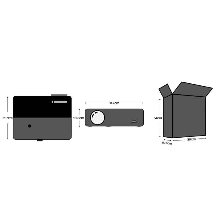 Proiettore LED portatile D4000 1080P HD Basic