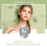 Accessori per collana braccialetto fai-da-te con perline Shine My Heart in argento sterling S925