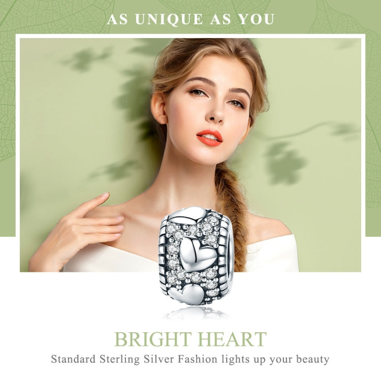 Accessori per collana braccialetto fai-da-te con perline Shine My Heart in argento sterling S925