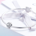 Accessori per collana braccialetto fai-da-te con perline Shine My Heart in argento sterling S925