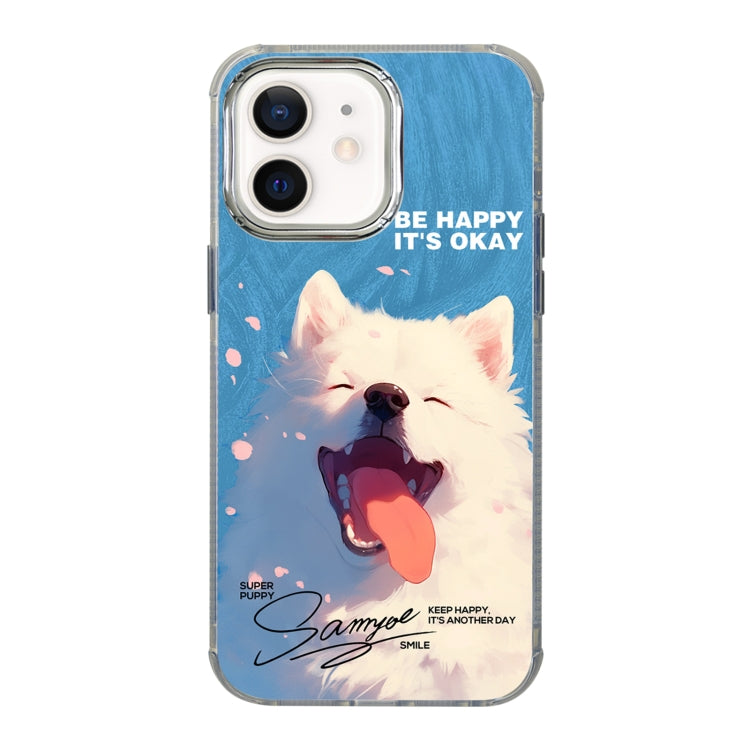 Custodia per telefono antiurto a copertura totale con motivo a radiazioni, For iPhone 13, For iPhone 12