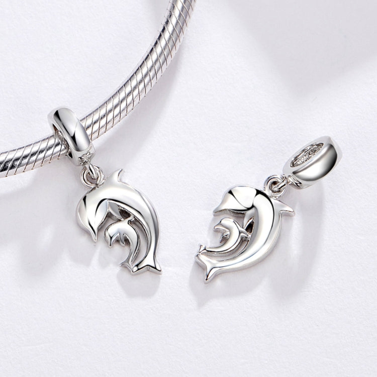 Accessori per collana braccialetto fai-da-te con ciondolo delfino in argento sterling S925