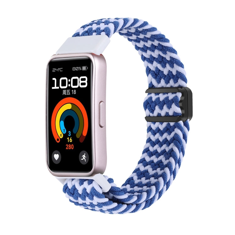Cinturino per orologio intrecciato in nylon con fibbia magnetica, For Huawei Band 10 / 9 / 8