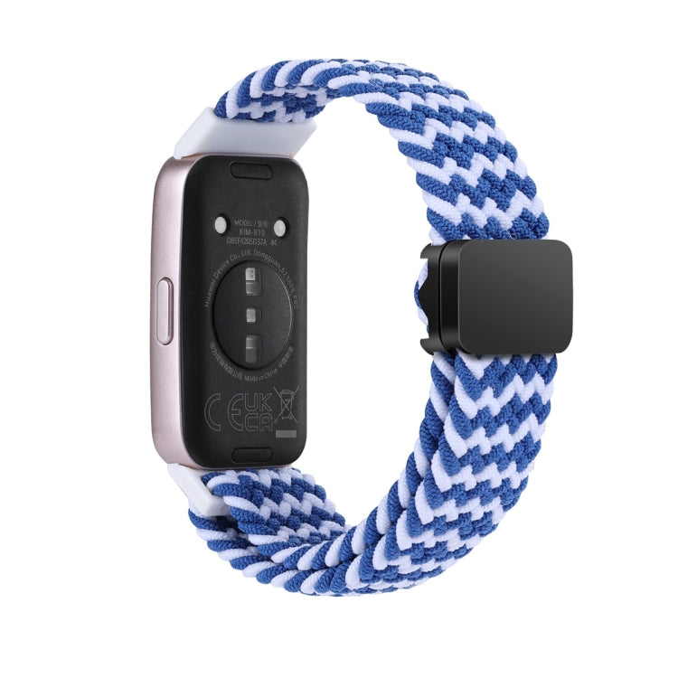 Cinturino per orologio intrecciato in nylon con fibbia magnetica, For Huawei Band 10 / 9 / 8