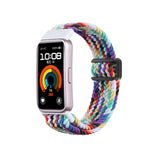 Cinturino per orologio intrecciato in nylon con fibbia magnetica, For Huawei Band 10 / 9 / 8