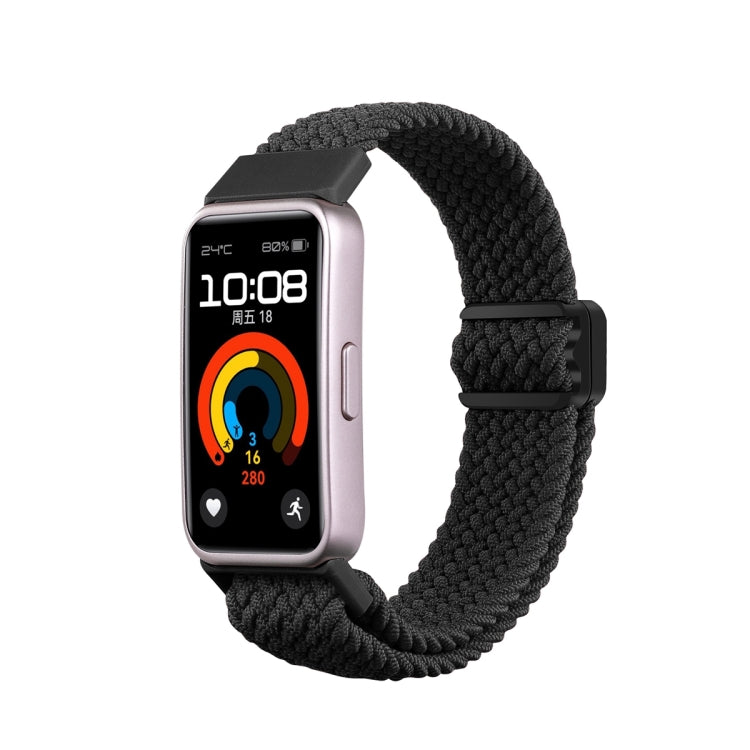 Cinturino per orologio intrecciato in nylon con fibbia magnetica, For Huawei Band 10 / 9 / 8