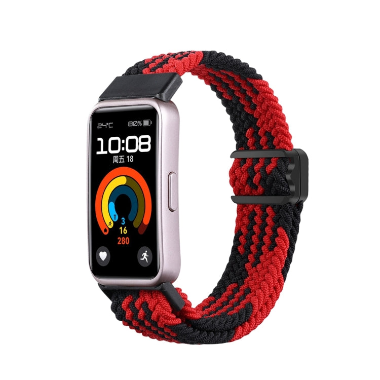 Cinturino per orologio intrecciato in nylon con fibbia magnetica, For Huawei Band 10 / 9 / 8