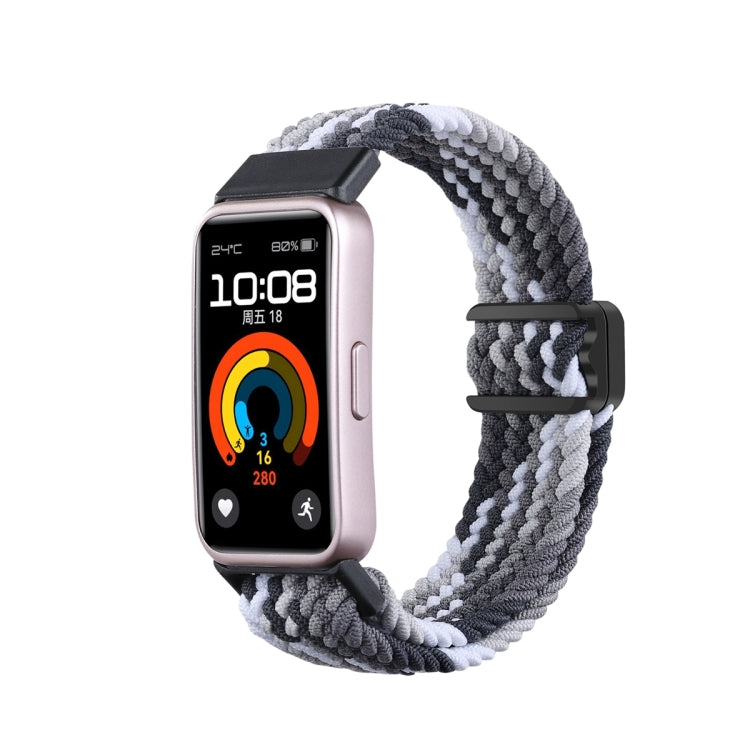 Cinturino per orologio intrecciato in nylon con fibbia magnetica, For Huawei Band 10 / 9 / 8
