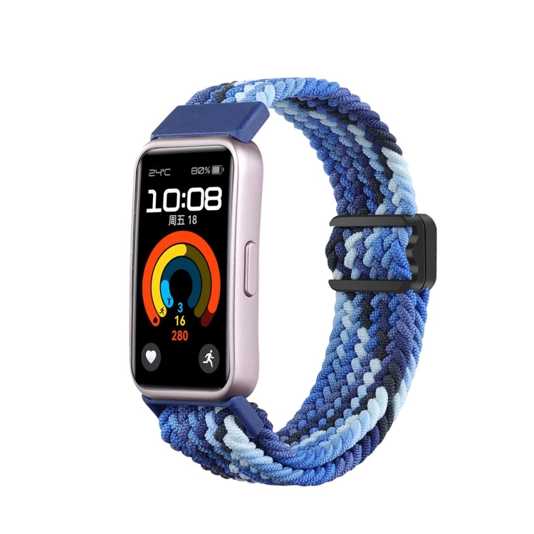 Cinturino per orologio intrecciato in nylon con fibbia magnetica, For Huawei Band 10 / 9 / 8