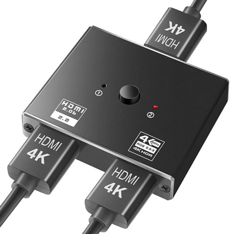 Switcher HDMI bidirezionale OZ 4K 60Hz 2 in 1 uscita, 4K 60Hz
