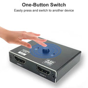 Switcher HDMI bidirezionale OZ 4K 60Hz 2 in 1 uscita, 4K 60Hz