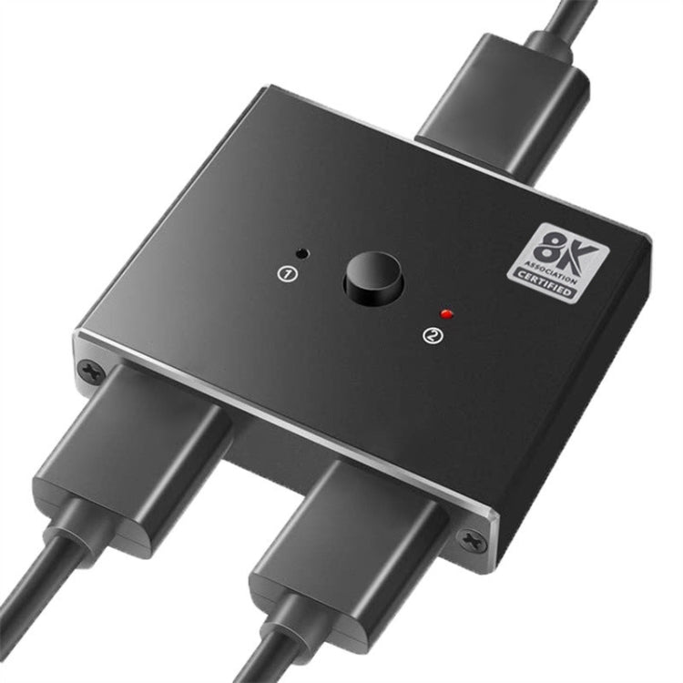 Switcher HDMI bidirezionale OZ 8K 60Hz 2 in 1 uscita, 8K 60Hz