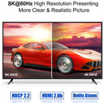 Switcher HDMI bidirezionale OZ 8K 60Hz 2 in 1 uscita, 8K 60Hz