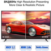 Switcher HDMI bidirezionale OZ 8K 60Hz 2 in 1 uscita, 8K 60Hz