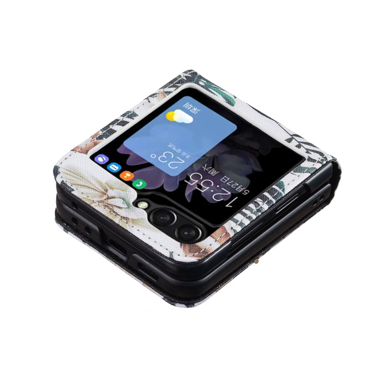 Custodia per telefono antiurto PU + PC con disegno colorato, For Samsung Galaxy Z Flip6 / Flip7 FE, For Samsung Galaxy Z Flip5