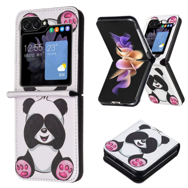 Custodia per telefono antiurto PU + PC con disegno colorato, For Samsung Galaxy Z Flip6 / Flip7 FE, For Samsung Galaxy Z Flip5