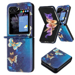 Custodia per telefono antiurto PU + PC con disegno colorato, For Samsung Galaxy Z Flip6 / Flip7 FE, For Samsung Galaxy Z Flip5