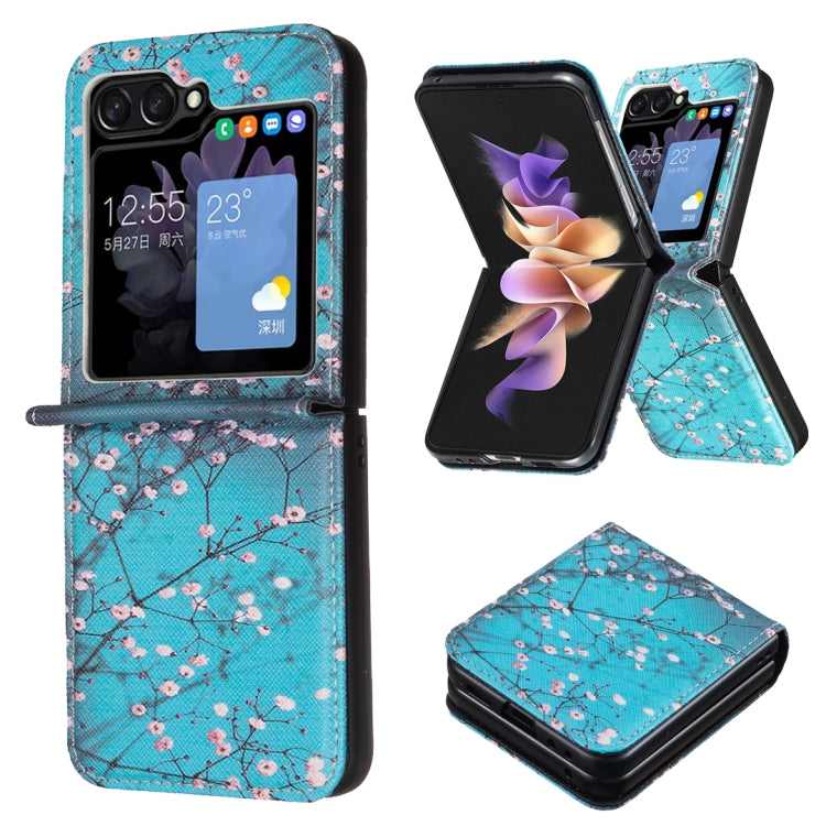 Custodia per telefono antiurto PU + PC con disegno colorato, For Samsung Galaxy Z Flip6 / Flip7 FE, For Samsung Galaxy Z Flip5