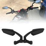 Set di specchietti retrovisori modificati per moto da 2 pezzi per Honda/Kawasaki/Suzuki/Yamaha, MB-MR024-BK