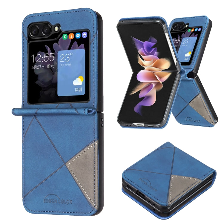 Custodia per telefono antiurto PU + PC con texture rombo, For Galaxy Z Flip8 5G, For Samsung Galaxy Z Flip7 FE / Flip6, For Samsung Galaxy Z Flip7, For Samsung Galaxy Z Flip5