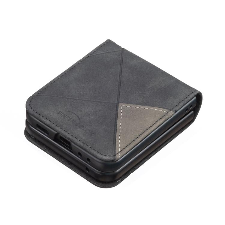 Custodia per telefono antiurto PU + PC con texture rombo, For Galaxy Z Flip8 5G, For Samsung Galaxy Z Flip7 FE / Flip6, For Samsung Galaxy Z Flip7, For Samsung Galaxy Z Flip5