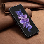 Custodia per telefono antiurto PU + PC con texture rombo, For Galaxy Z Flip8 5G, For Samsung Galaxy Z Flip7 FE / Flip6, For Samsung Galaxy Z Flip7, For Samsung Galaxy Z Flip5