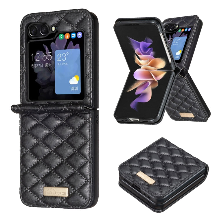 Custodia per telefono antiurto Diamond Lattice PU + PC, For Galaxy Z Flip8 5G, For Samsung Galaxy Z Flip7 FE / Flip6, For Samsung Galaxy Z Flip7, For Samsung Galaxy Z Flip5