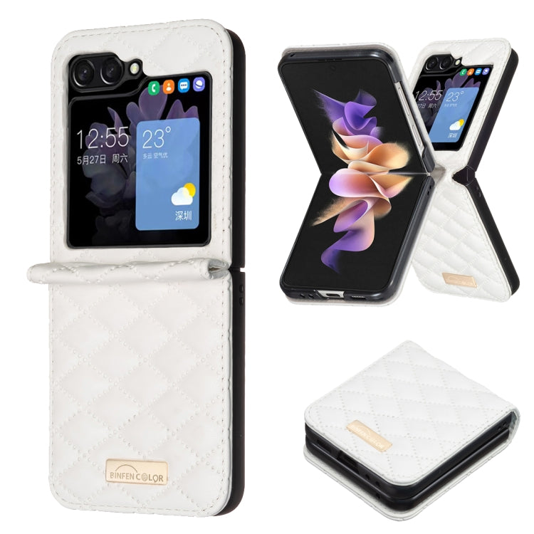 Custodia per telefono antiurto Diamond Lattice PU + PC, For Galaxy Z Flip8 5G, For Samsung Galaxy Z Flip7 FE / Flip6, For Samsung Galaxy Z Flip7, For Samsung Galaxy Z Flip5