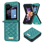 Custodia per telefono antiurto Diamond Lattice PU + PC, For Galaxy Z Flip8 5G, For Samsung Galaxy Z Flip7 FE / Flip6, For Samsung Galaxy Z Flip7, For Samsung Galaxy Z Flip5