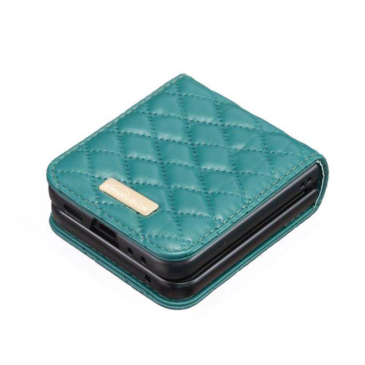 Custodia per telefono antiurto Diamond Lattice PU + PC, For Galaxy Z Flip8 5G, For Samsung Galaxy Z Flip7 FE / Flip6, For Samsung Galaxy Z Flip7, For Samsung Galaxy Z Flip5