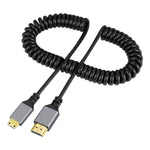 Cavo a molla HDMI 0,5-2,4 m Type-A a Type-A/C/D