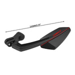 Set di specchietti retrovisori modificati per moto da 2 pezzi per Honda/Kawasaki/Suzuki/Yamaha, MB-MR024-BK