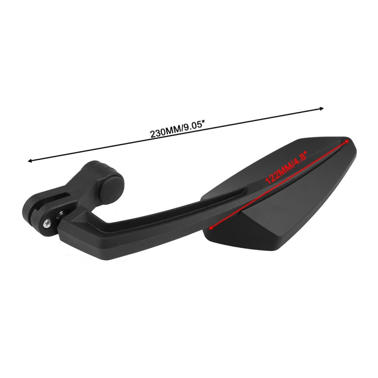 Set di specchietti retrovisori modificati per moto da 2 pezzi per Honda/Kawasaki/Suzuki/Yamaha, MB-MR024-BK