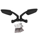 Set di specchietti retrovisori modificati per moto da 2 pezzi per Honda/Kawasaki/Suzuki/Yamaha, MB-MR024-BK