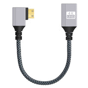 Cavo adattatore dati video HD da mini HDTV a HDTV con testa ad angolo retto per fotocamera DSLR
