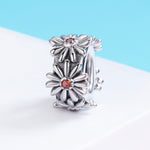 Accessori per collana braccialetto fai da te con perline ghirlanda margherita in argento sterling S925